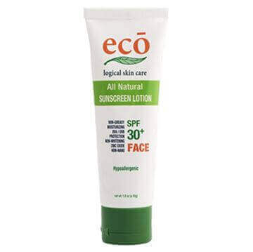 Eco logical All natural face sunscreen spf30